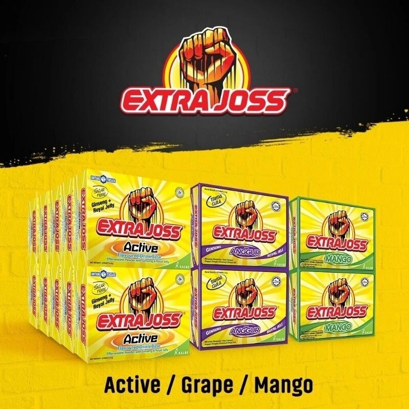 10 Boxes EXTRA JOSS (60 Sachets) Energy Drink Powder Sugar Free Boost Stamina