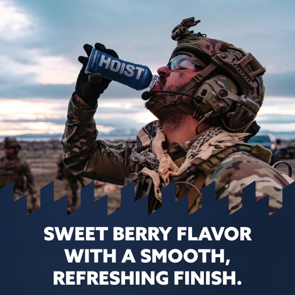 HOIST Premium Military Hydration Electrolyte Drink, 16 Fl Oz (Pack of 12)