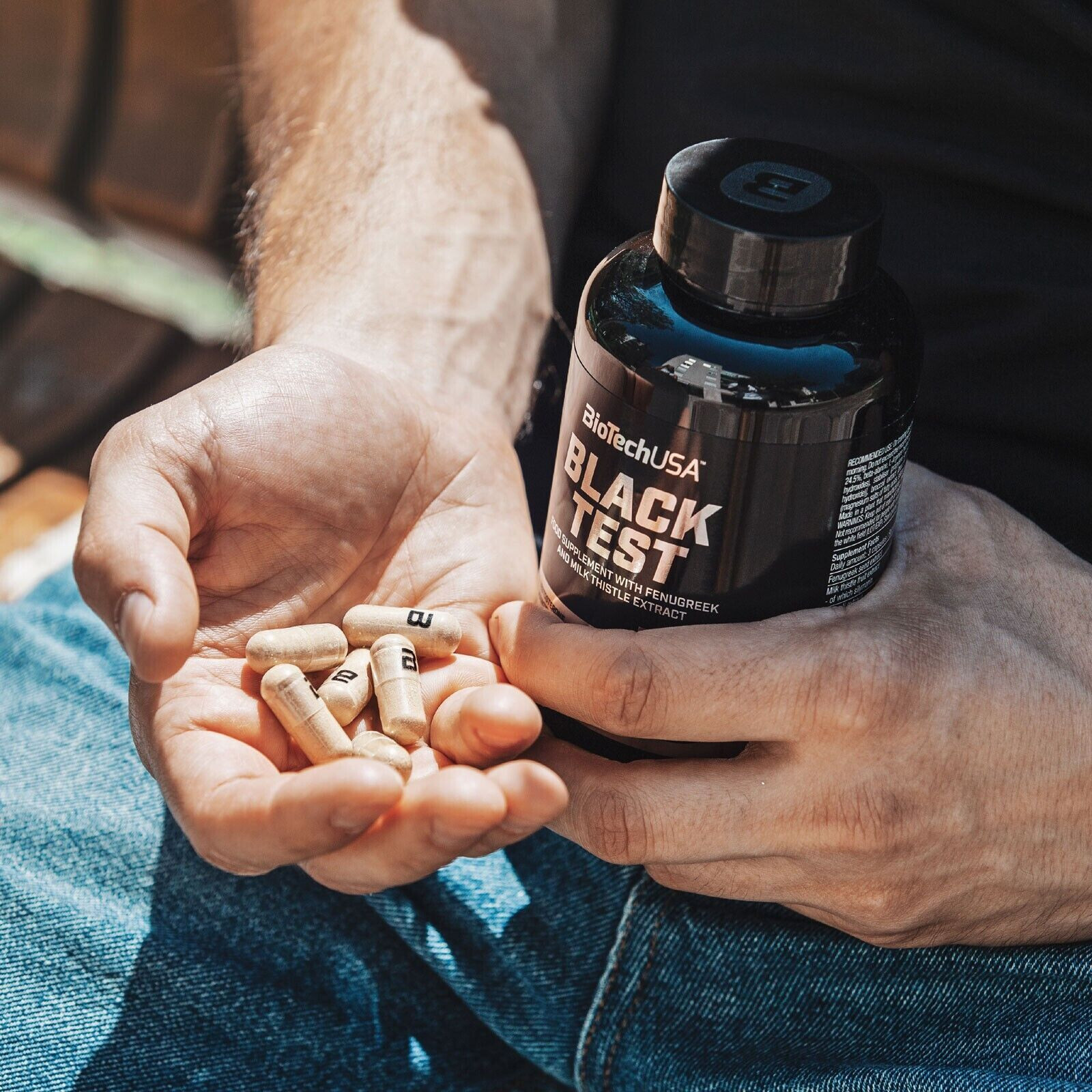 BLACK TEST 90 CAPSULES- Energy, libido, Testo Support, regeneration, muscle mass