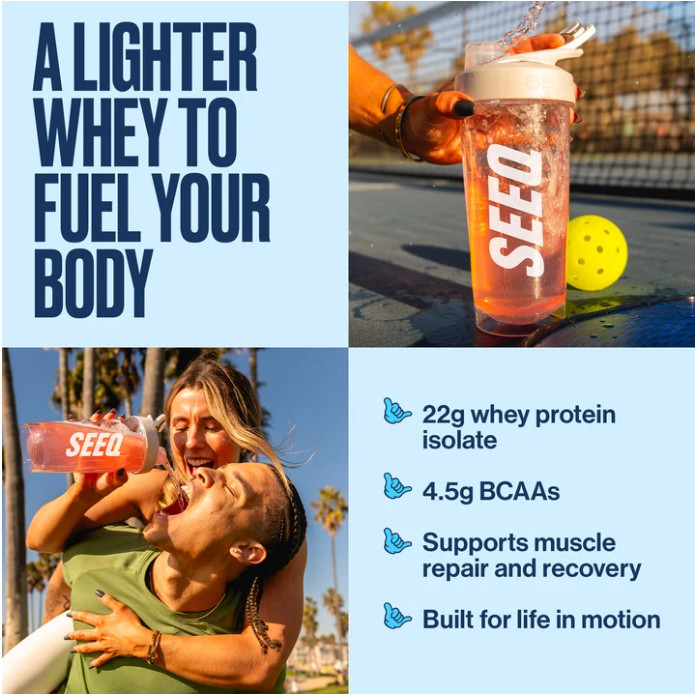 Seeq Clear Protein Powder, Blue Razz Freeze, 15 Servings