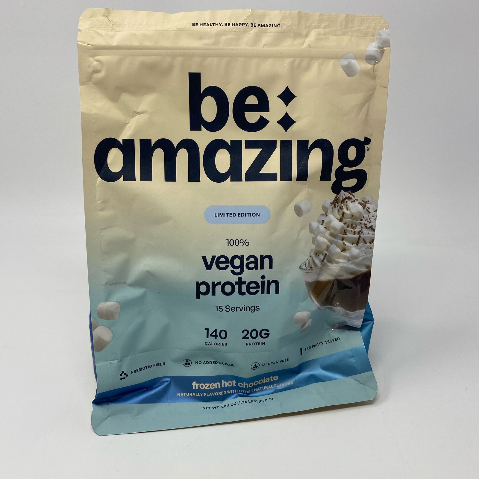 Be Amazing Vegan Protein Frozen Hot Chocolate 15 Servings 20.1oz