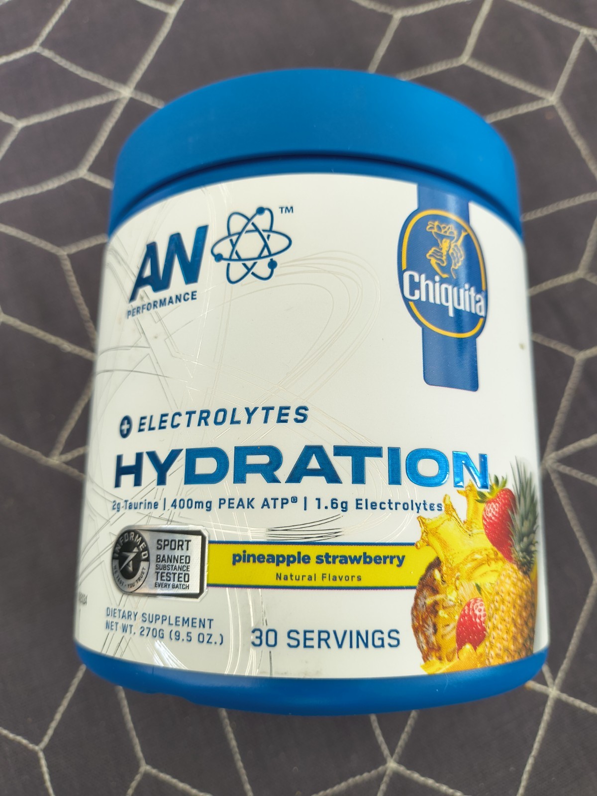 AN Performance Hydration, Pineapple Strawberry, 9.5 oz (270 g) Bb 10/31/26