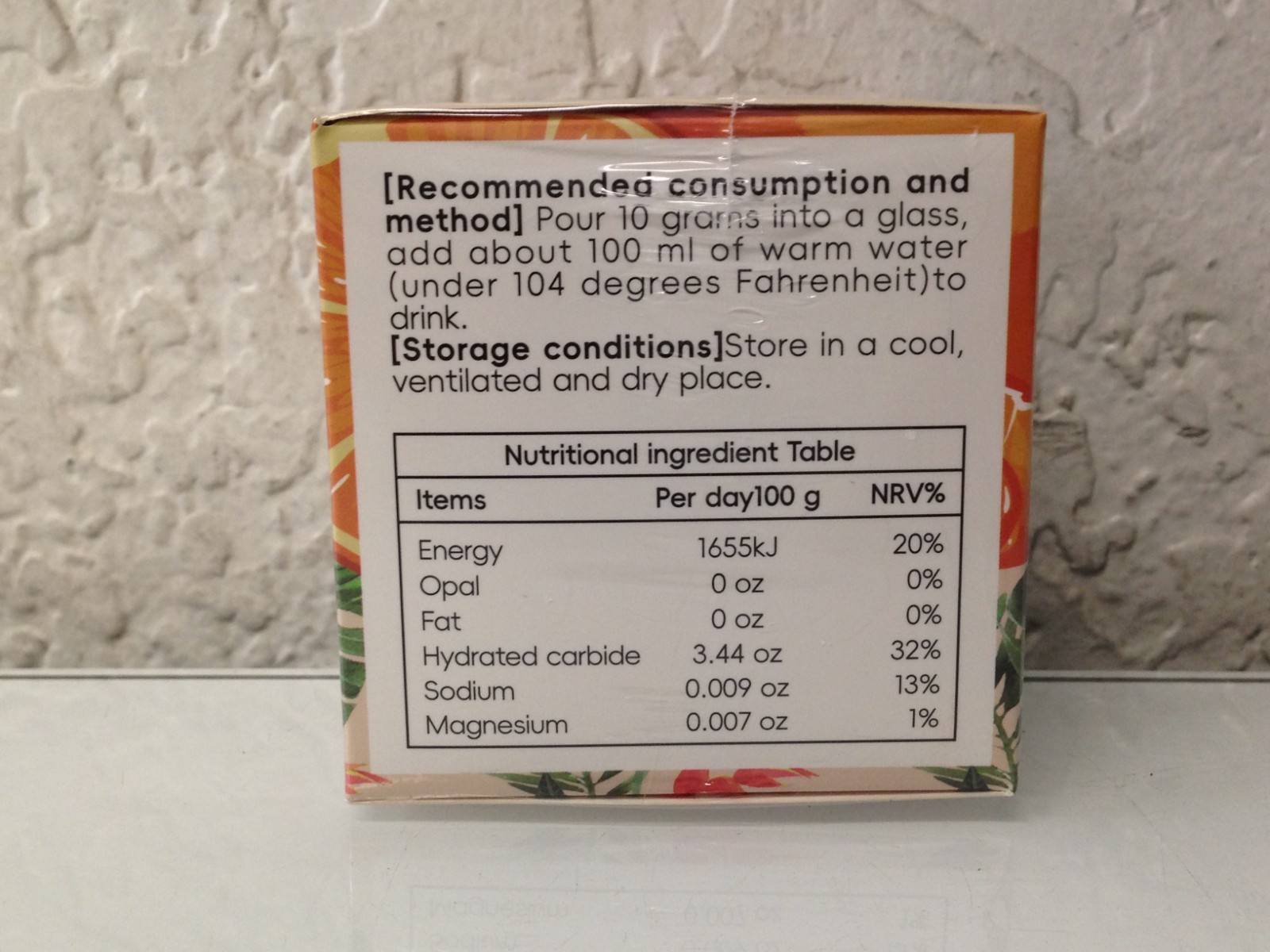 Orange Flavour Electrolytes Powder 4.41 oz Sugar-Free Gluten-Free – 2 Pack