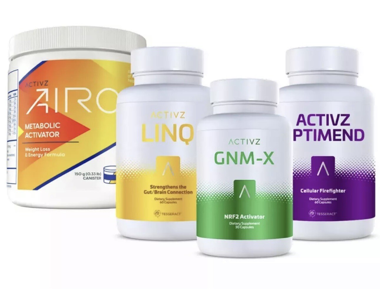 ACTIVZ COMBO : 1 GNMX + 1 LINQ + 1 OPTIMEND + 1 AIRO RESTORE YOUR HEALTH