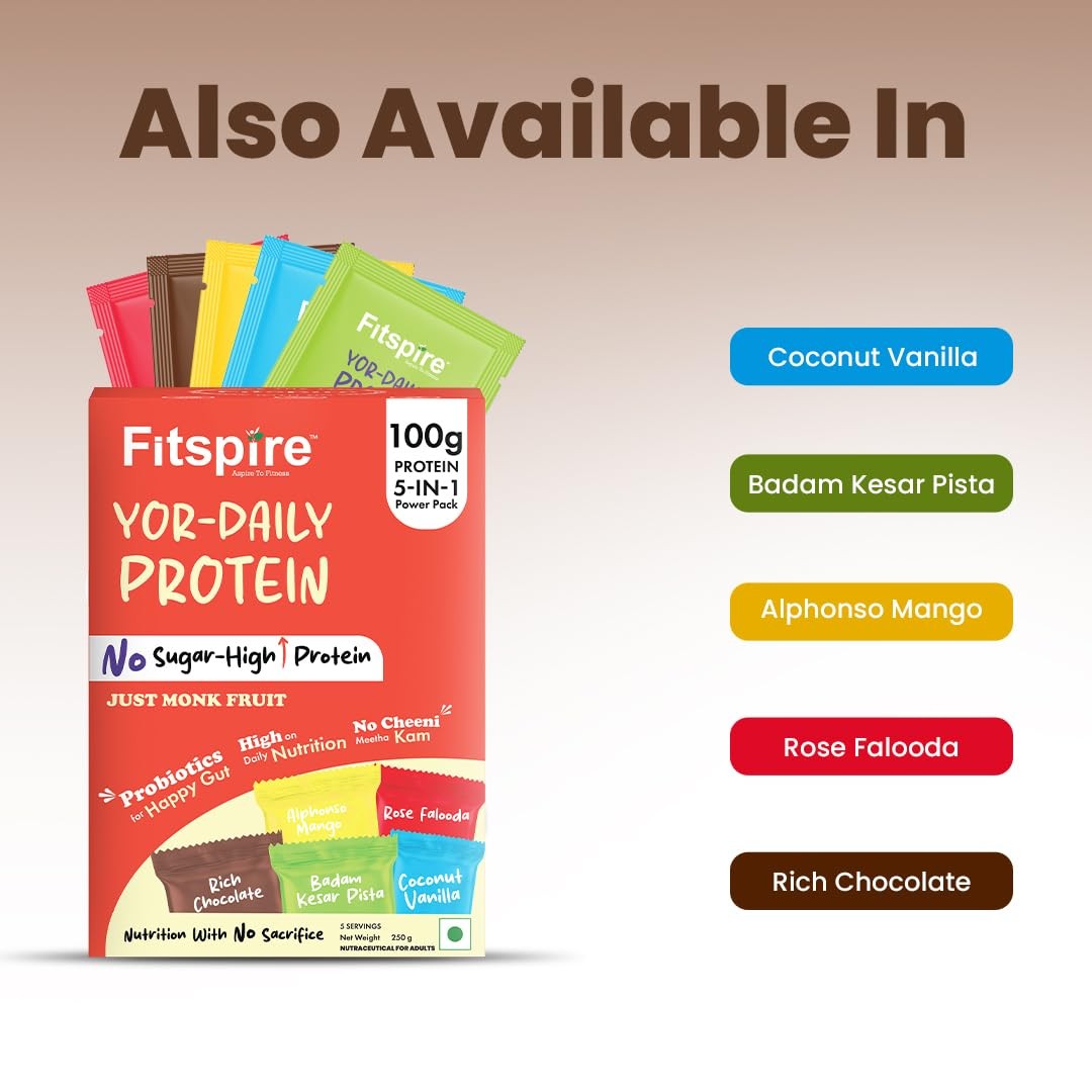 Fitspire YOR Protein Powder 50g | 20g Protein, 24+ Vitamins