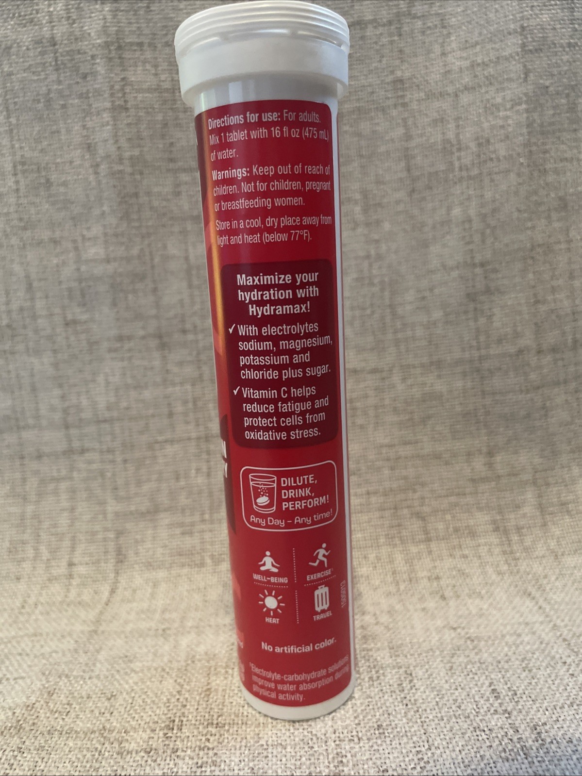 UPSA HydraMax Hydration Strawberry Electrolytes Effervescent Tablets 16 ct – New