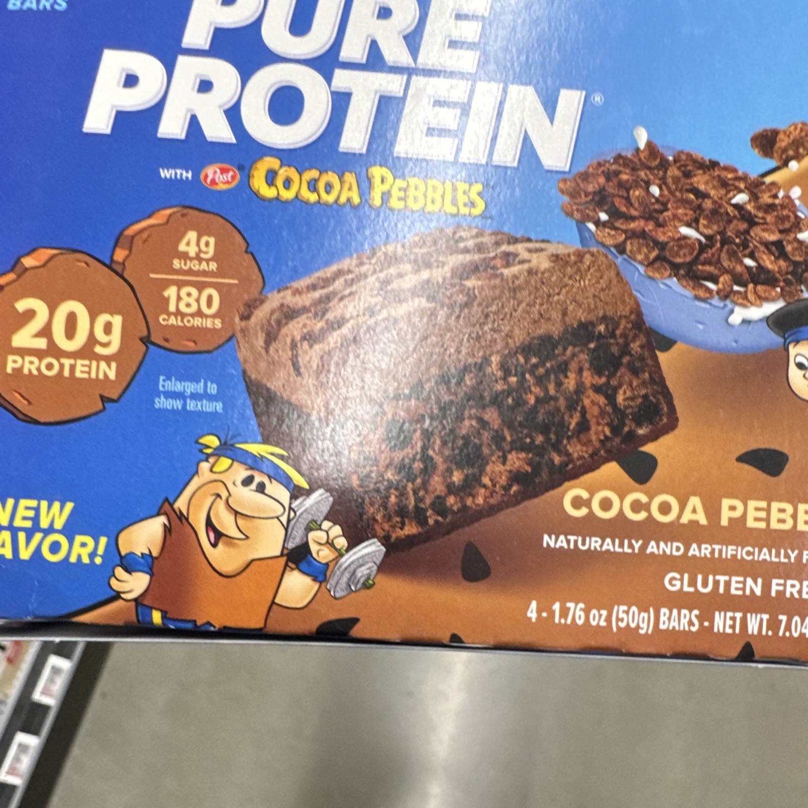 Pure Protein Cocoa Pebbles Gluten Free Protein Bars 4-Pack 7.04 oz