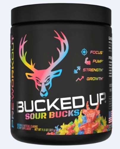 BUCKED UP PRE-WORKOUT Pump Focus Energy Endurance Strength Growth 30 Servings
