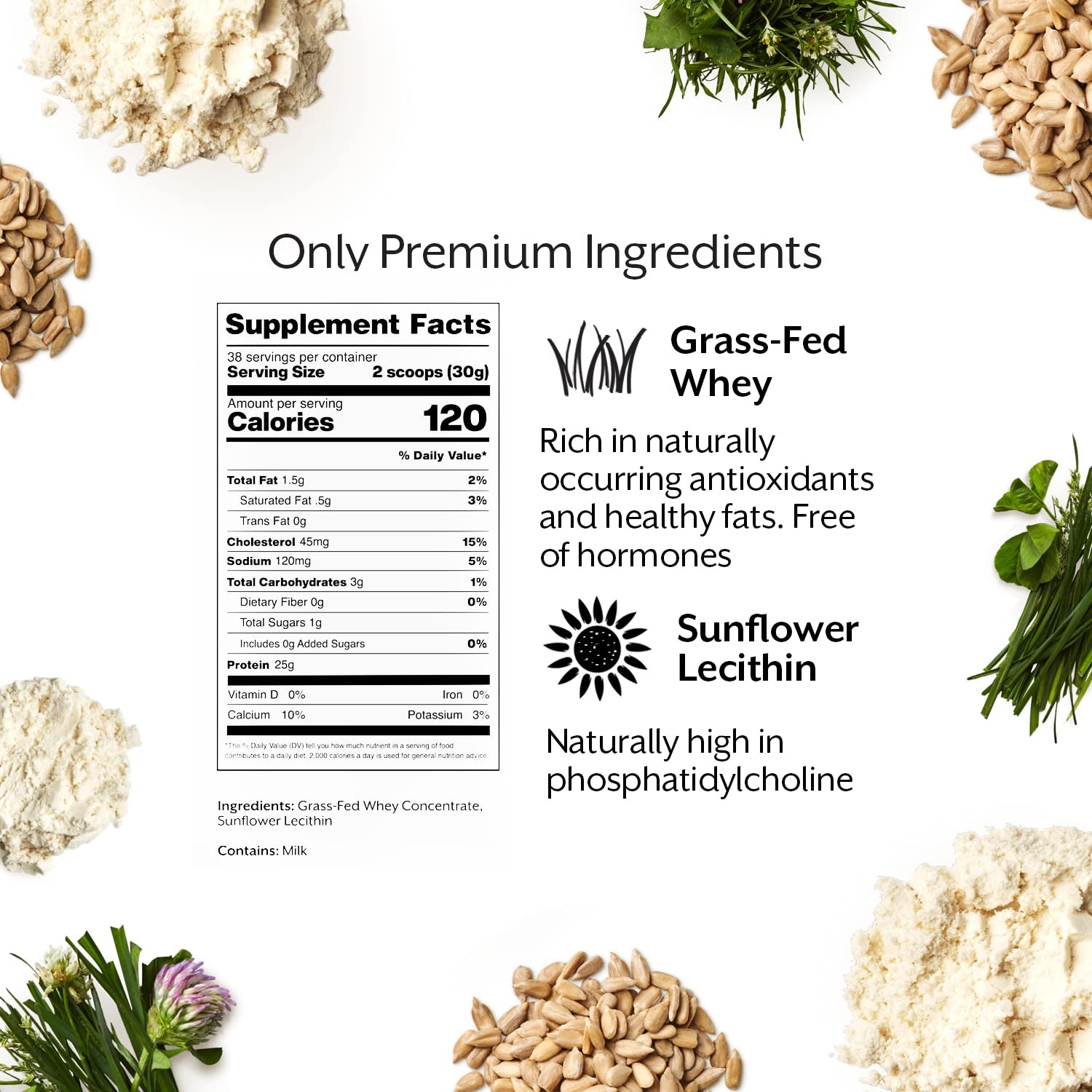 ProMix Nutrition Whey Protein Powder, Unflavored GrassFed ­Post Workout Fit…
