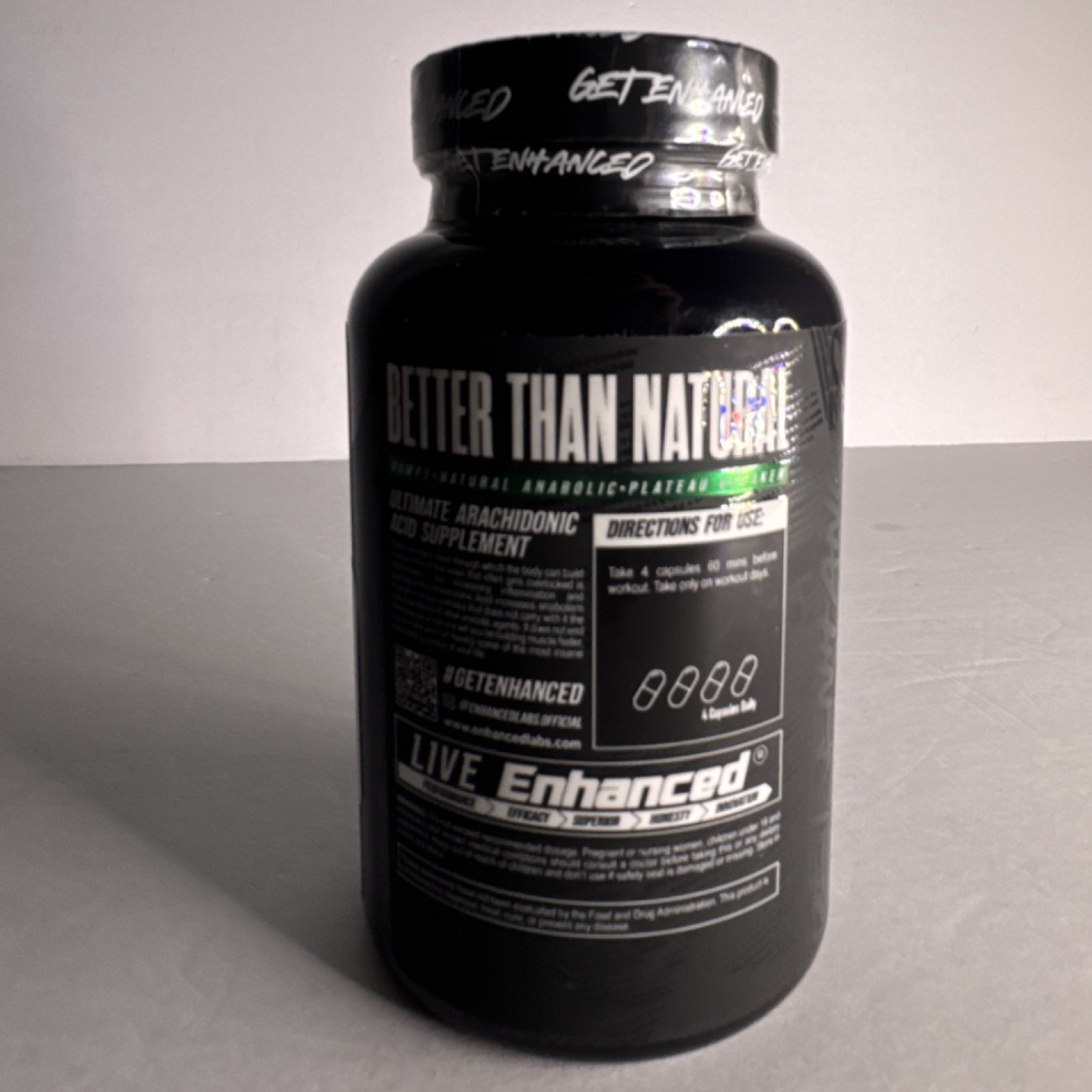 Enhanced Labs Arachidonic Acid 1400mg Muscle Building Lean Mass Supplement120ct