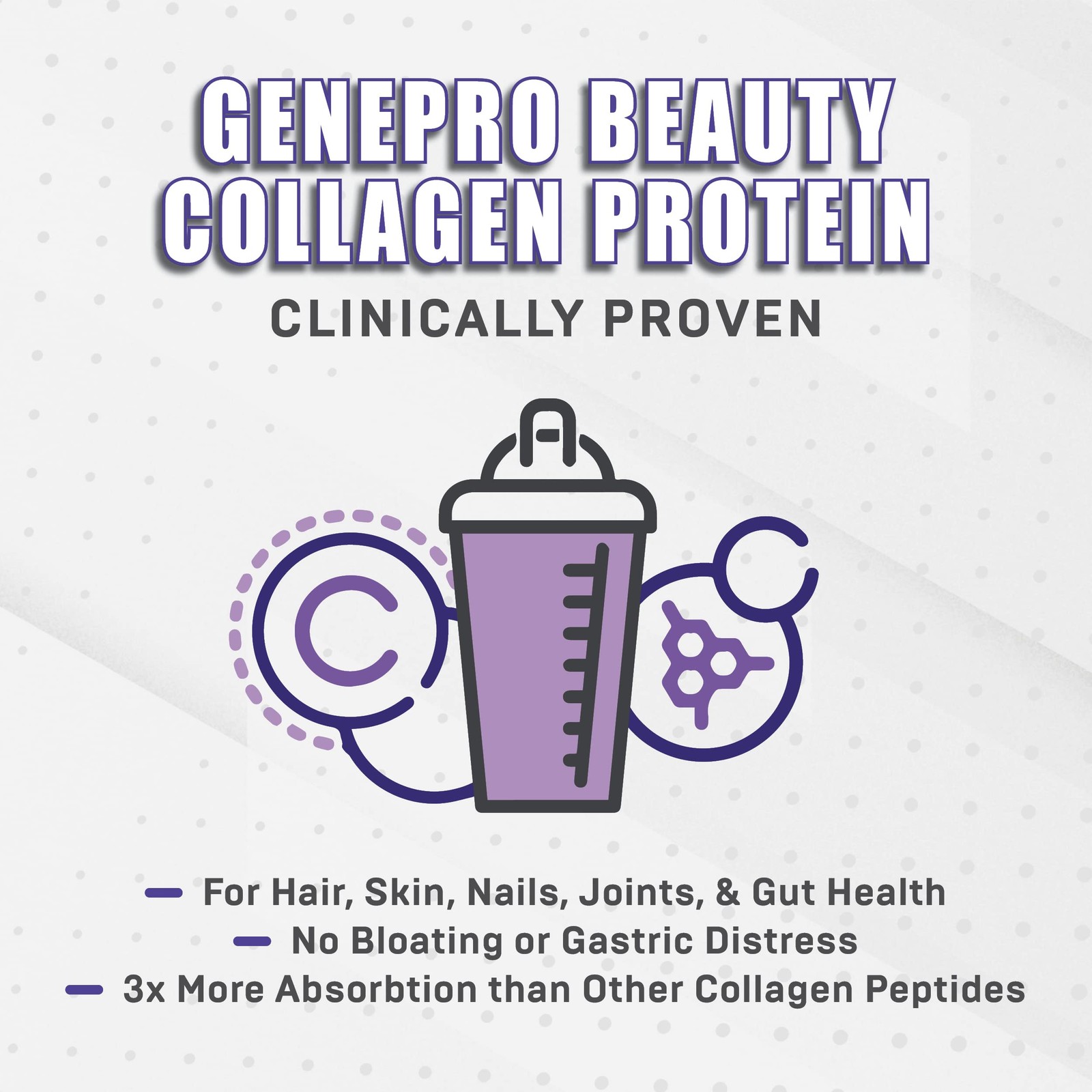Genepro NexGen Unflavored Collagen Peptides – 11.44 Ounce (Pack of 1)