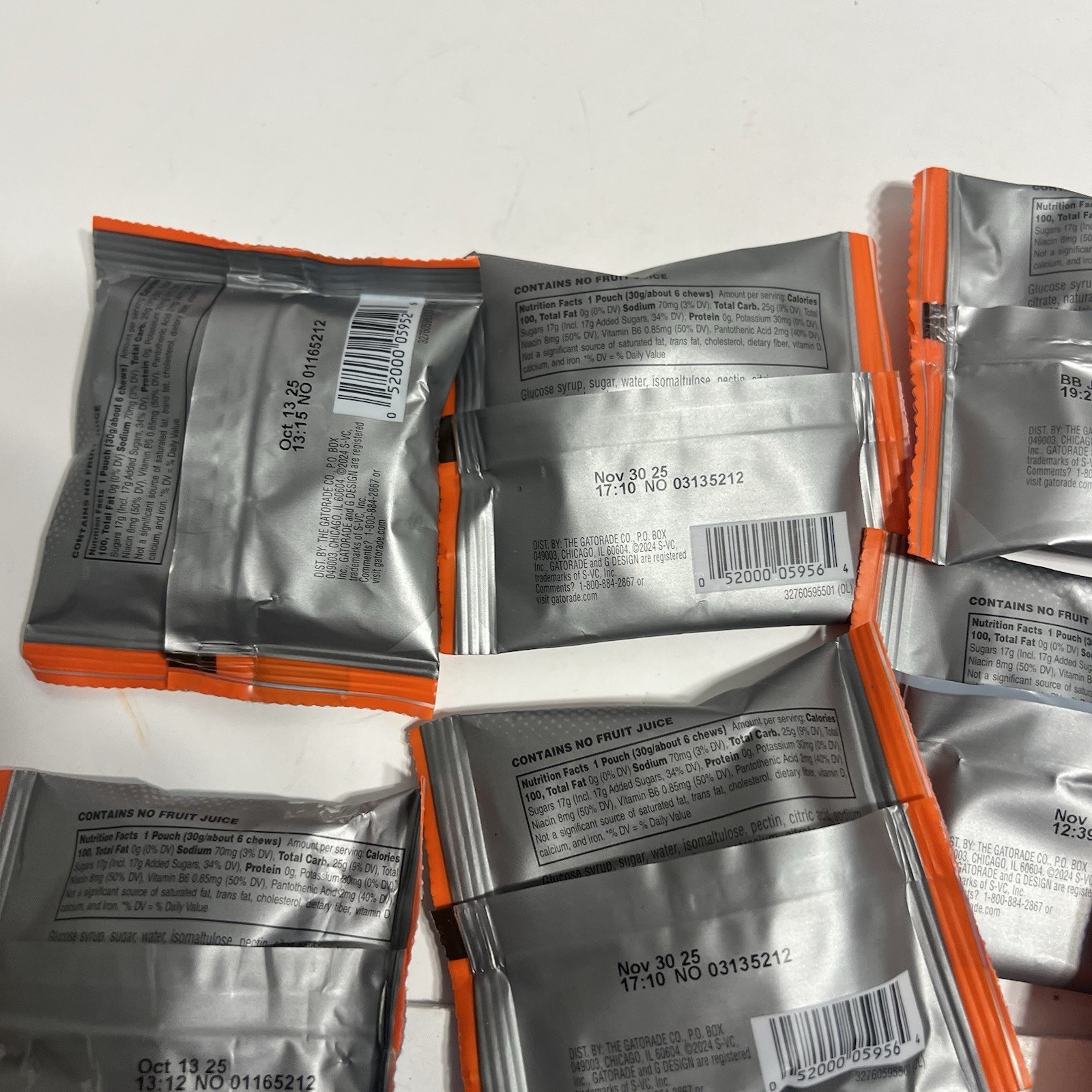 Lot Of 16 Gatorade Chews