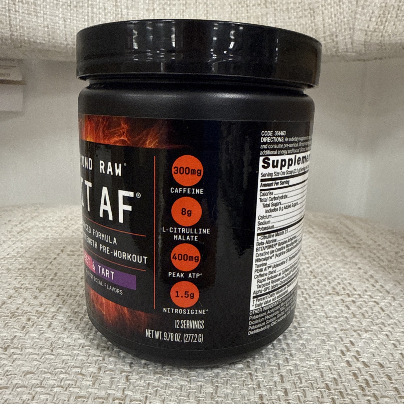 BEYOND RAW SWEET TART LIT AF ADVANCED FORMULA CLINICAL STRENGTH PRE-WORKOUT. NEW