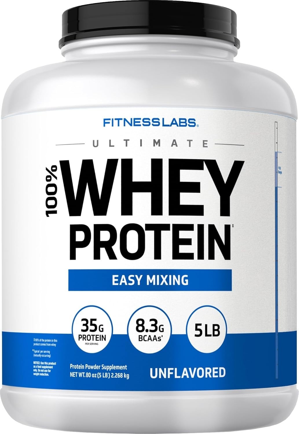 Proteina De Suero 5 Lbs Sin Sabor En Polvo Para Ganar Masa Muscular Mujer Hombre