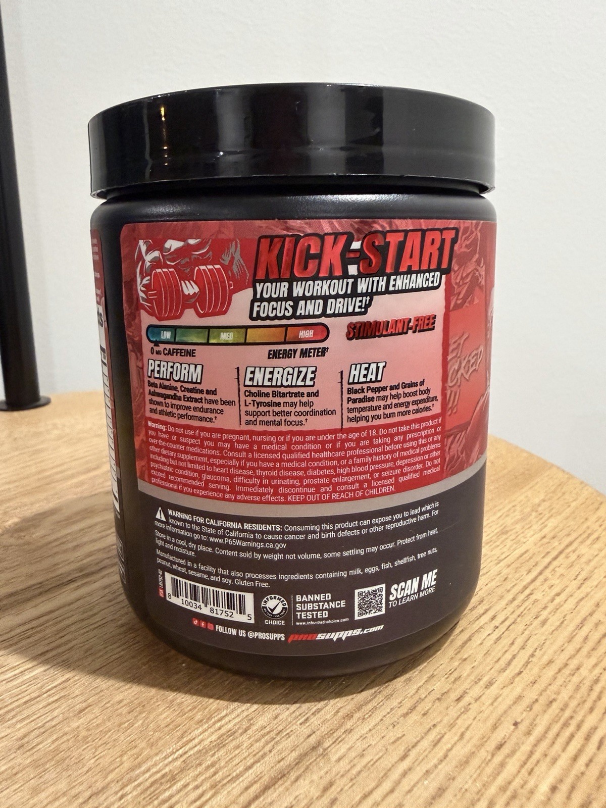 ProSupps Dr. Jekyll Signature Pre-Workout Powder Strawberry New 9.3 oz