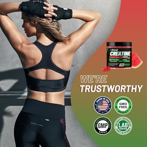 Creatine Monohydrate Gummies 6g Sugar-Free 120 Count