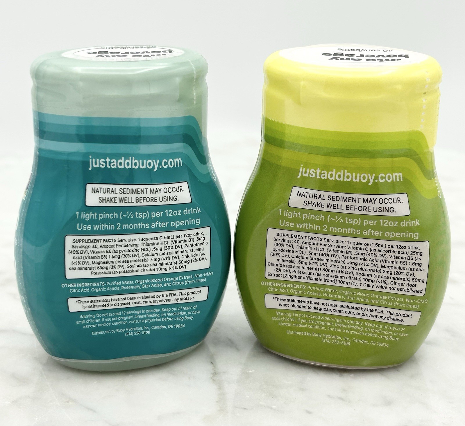 2 Buoy Hydration & Immunity Drops 2 fl oz Sealed New Bottles BB 5/2027