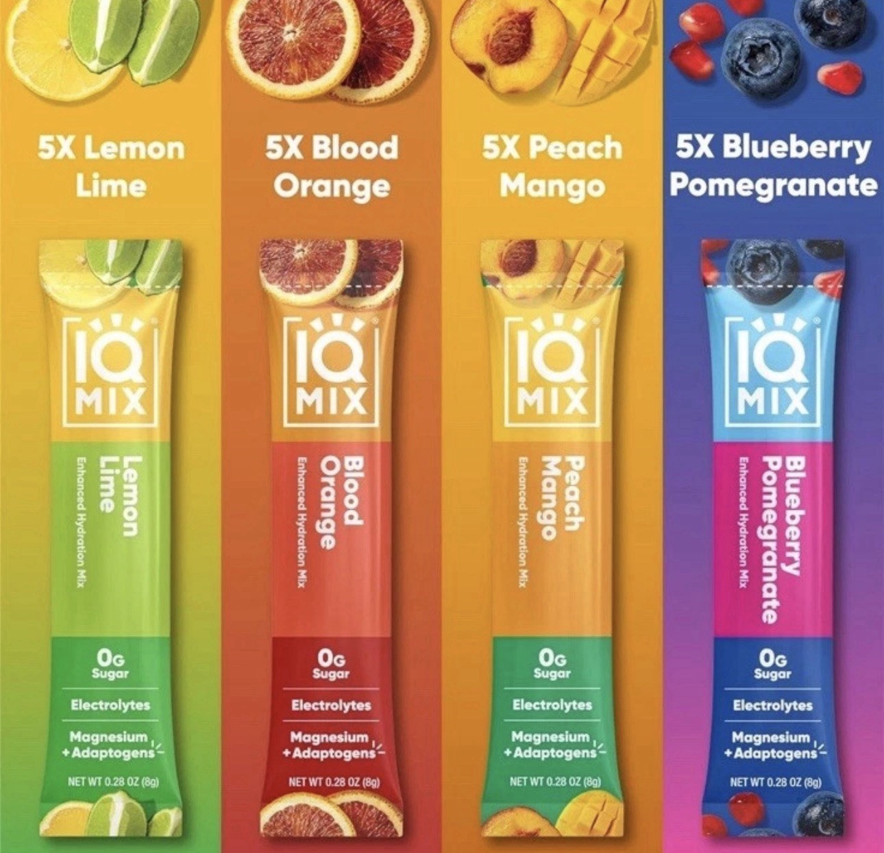 IQMIX Hydration Electrolyte Powder – 4-in-1 Formula for Hydration, 20 Count