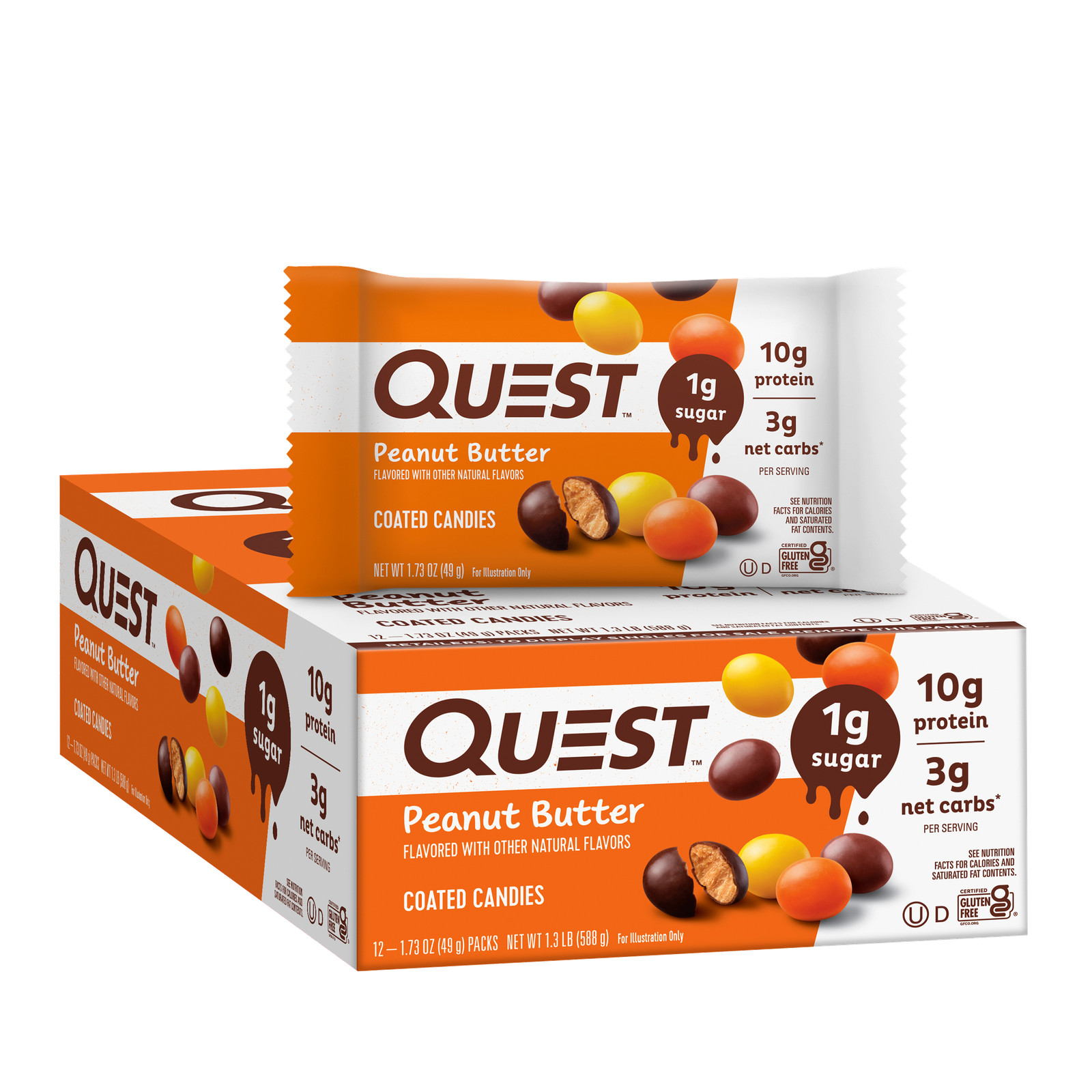 Coated Candies – Peanut Butter (12 Packs)