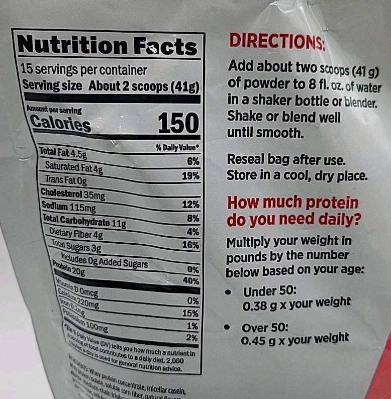 Melaleuca Proflex Protein Shake 21.69 oz Vanilla Bean 20g Protein 02/28 Exp.