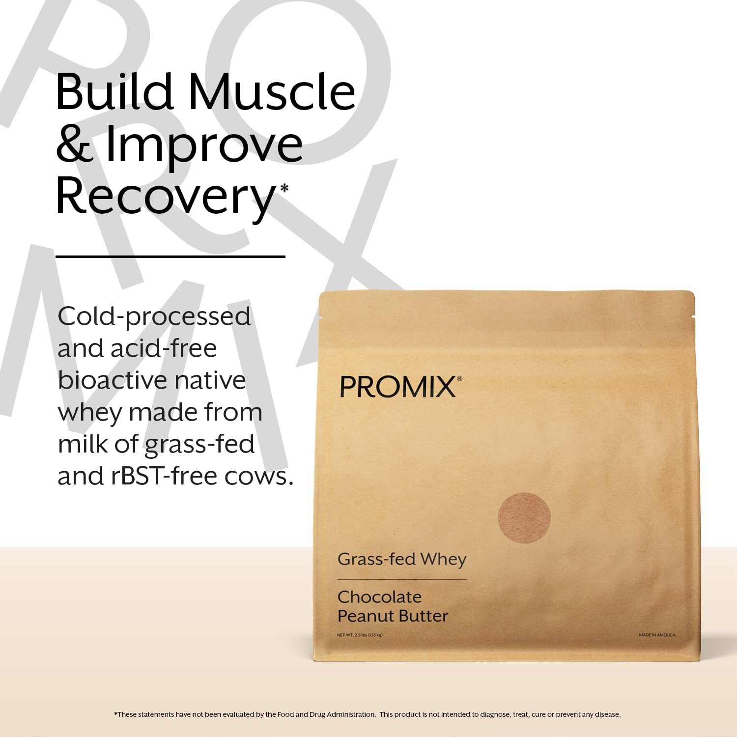 ProMix Nutrition Whey Protein Powder, Chocolate Peanut Butter GrassFed & 100…