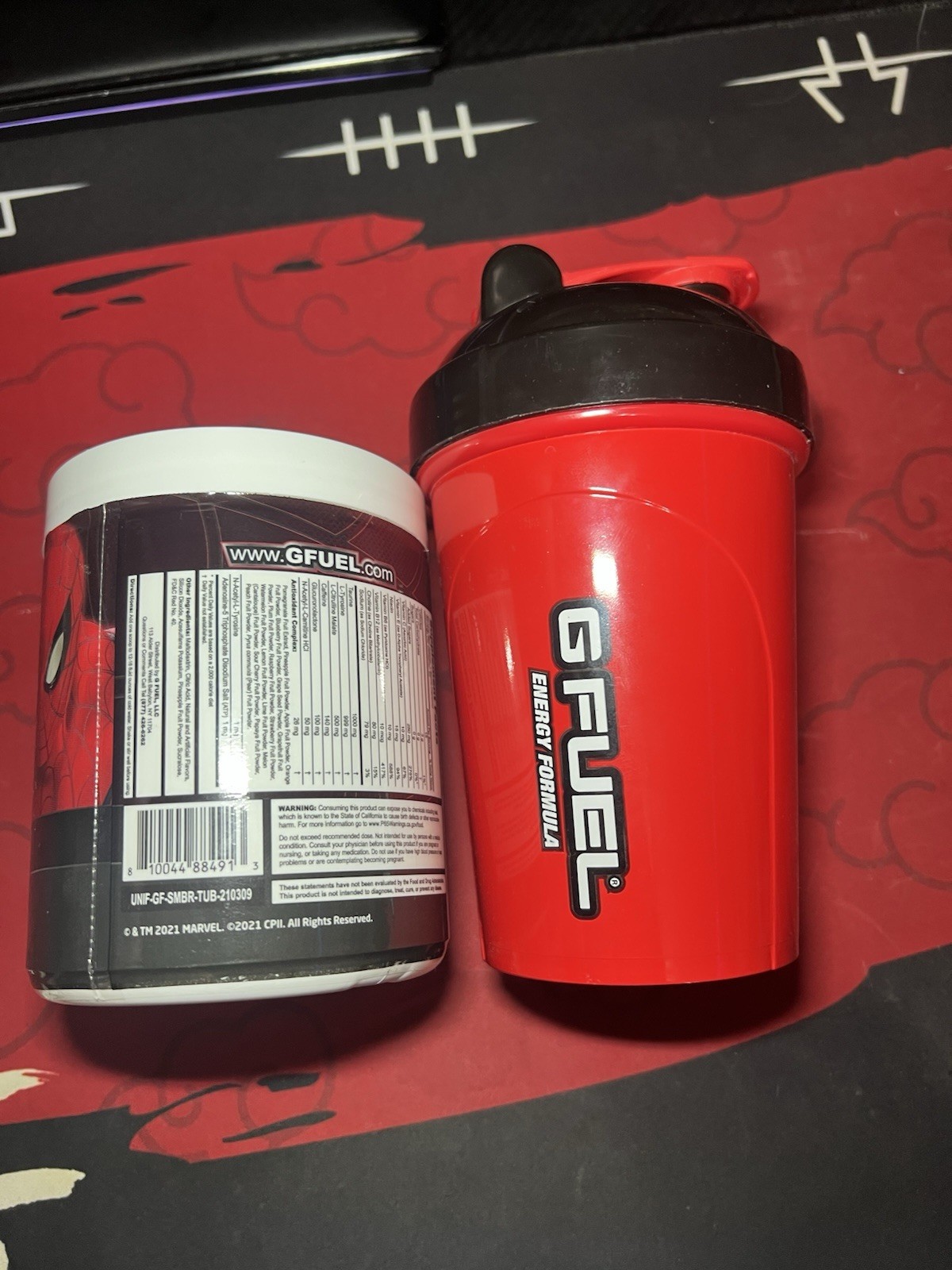 Gfuel Spiderman No Way Home collectors box (shaker, EMPTY TUB)