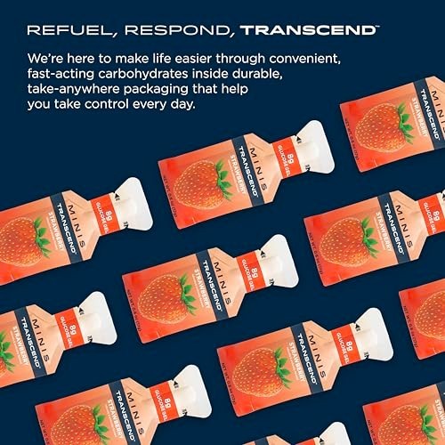 Mini Energy Gel Strawberry 24 Pack 0.6 Ounce Fast Acting Carb Boost Portable
