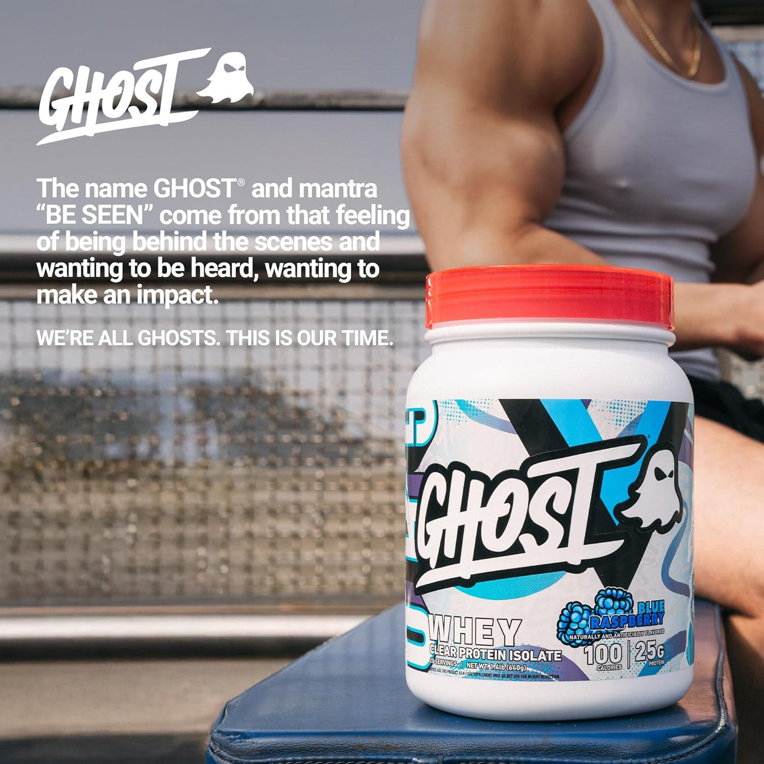 Clear Whey Isolate Protein Powder, Blue Raspberry – 1.4 LB Tub, 25G of Whey Prot
