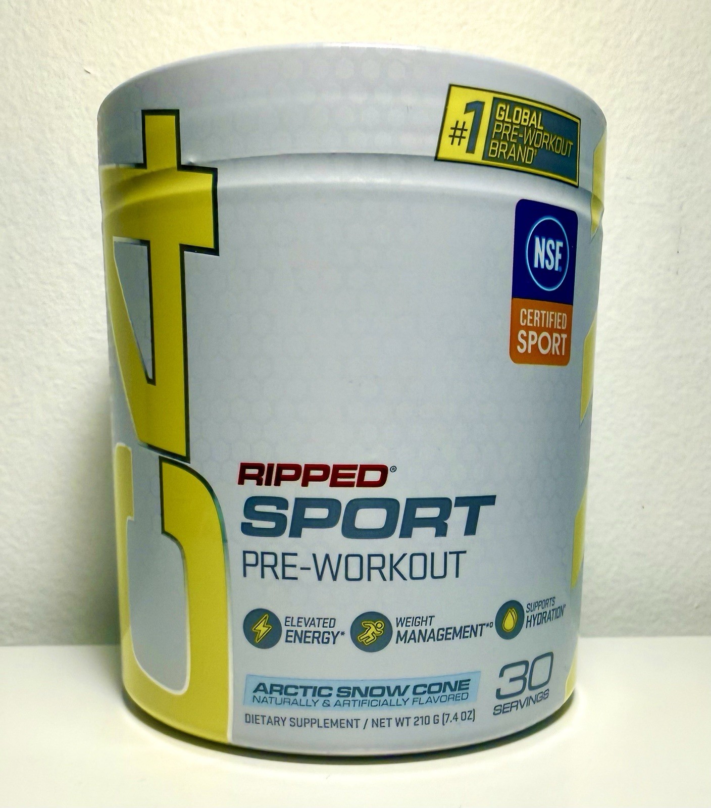 C4 Pre Workout Powder Ripped Sport Arctic Snow Cone 30 Servings Cellucor