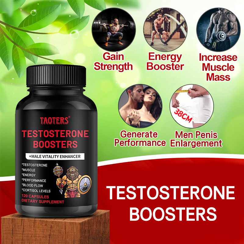120 Caps Testosterone Booster – Increase Energy, Improve Muscle Strength&Growth