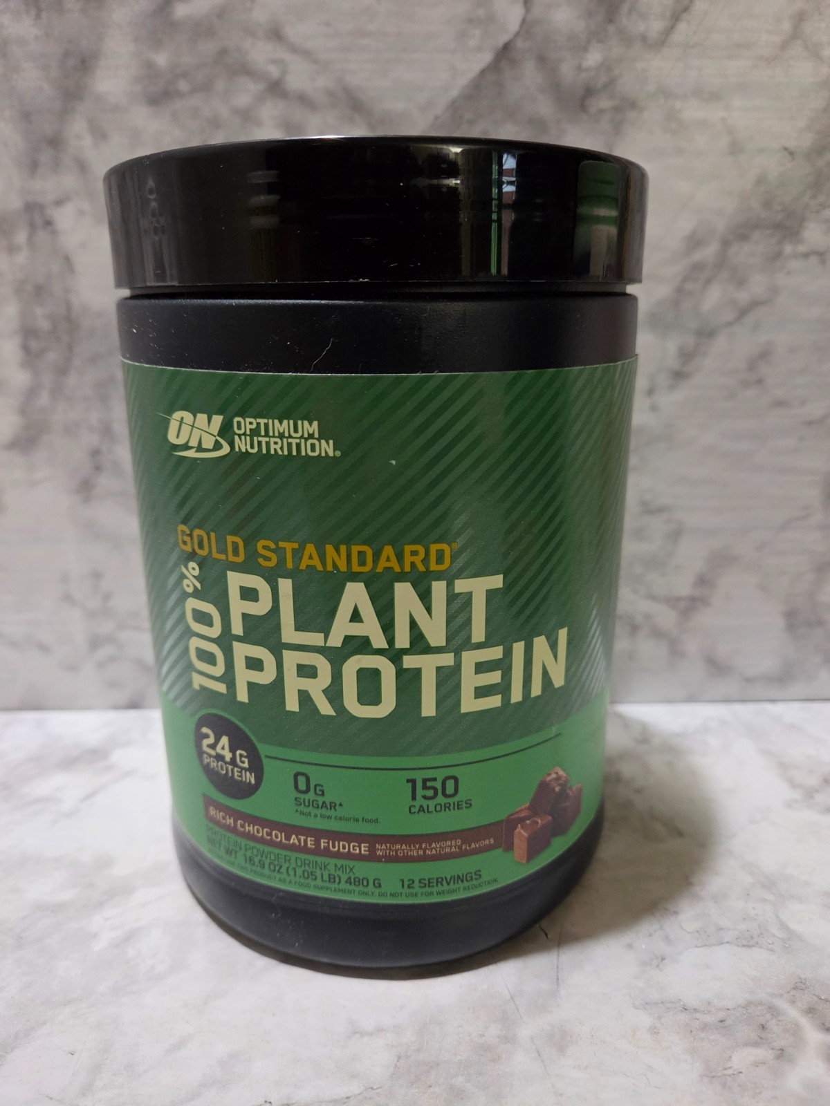 Optimum Nutrition Gold Standard 100% Plant Protein Chocolate Fudge 16 OZ 7/2026