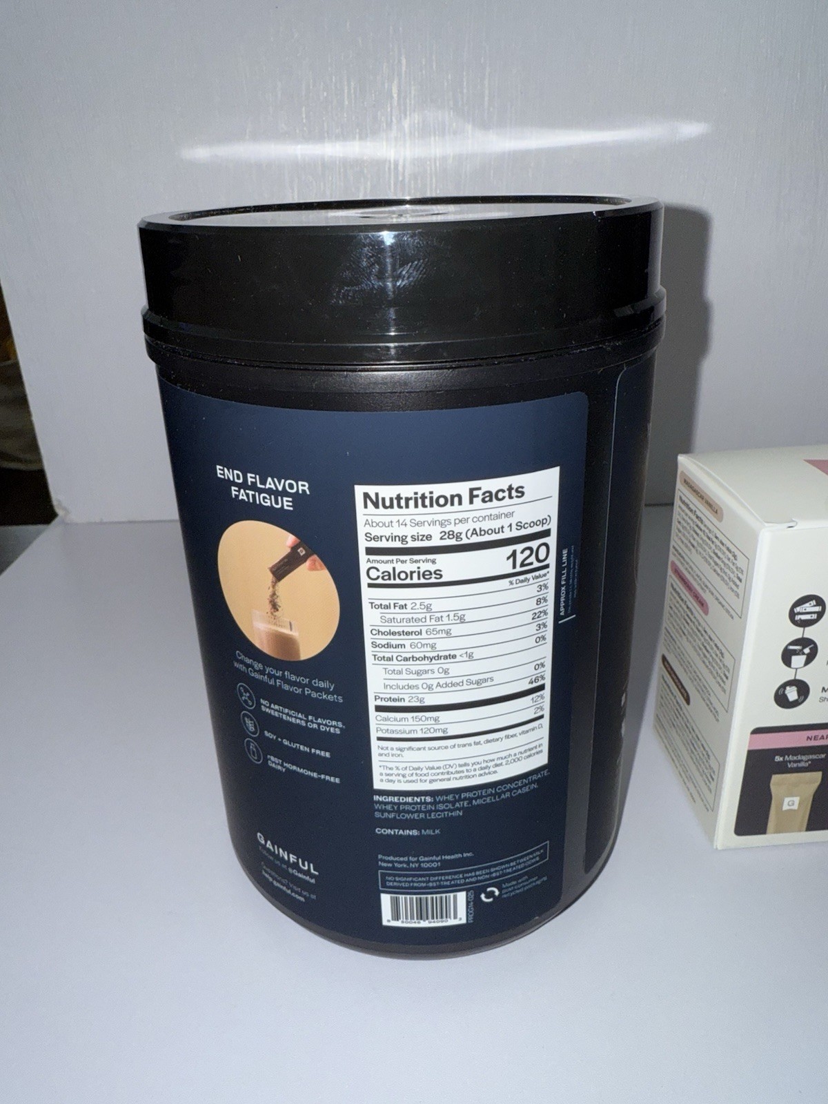 Gainful Everyday Whey Protein Powder 23g Protein per Serving/ 14 FlavorPackets