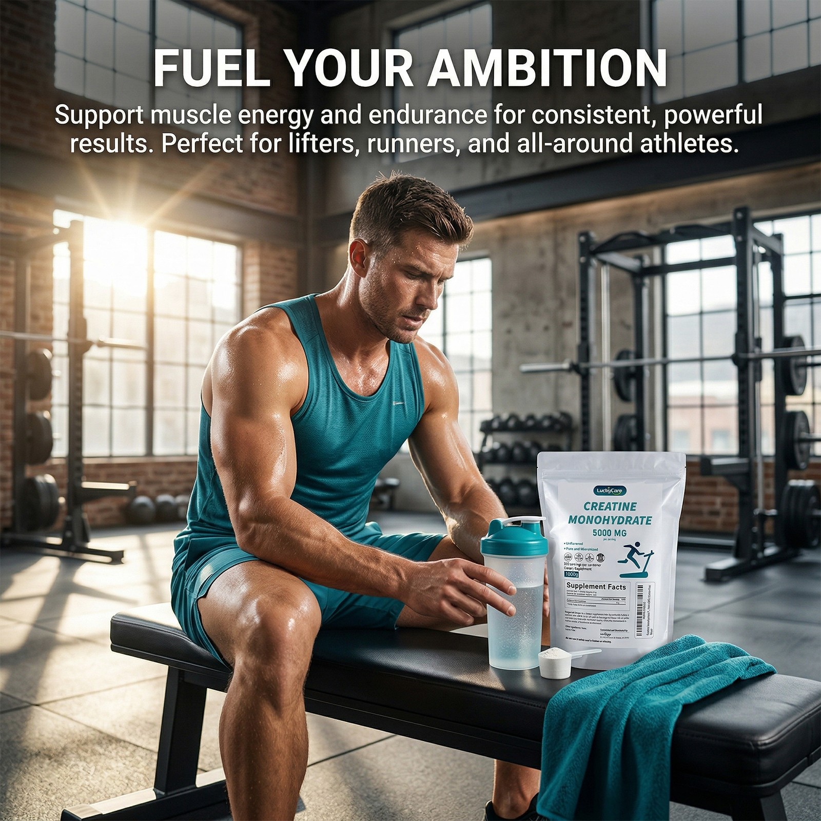 2.2~11LB Pure Creatine Monohydrate Powder 5000mg Per Serving Micronized Creatine
