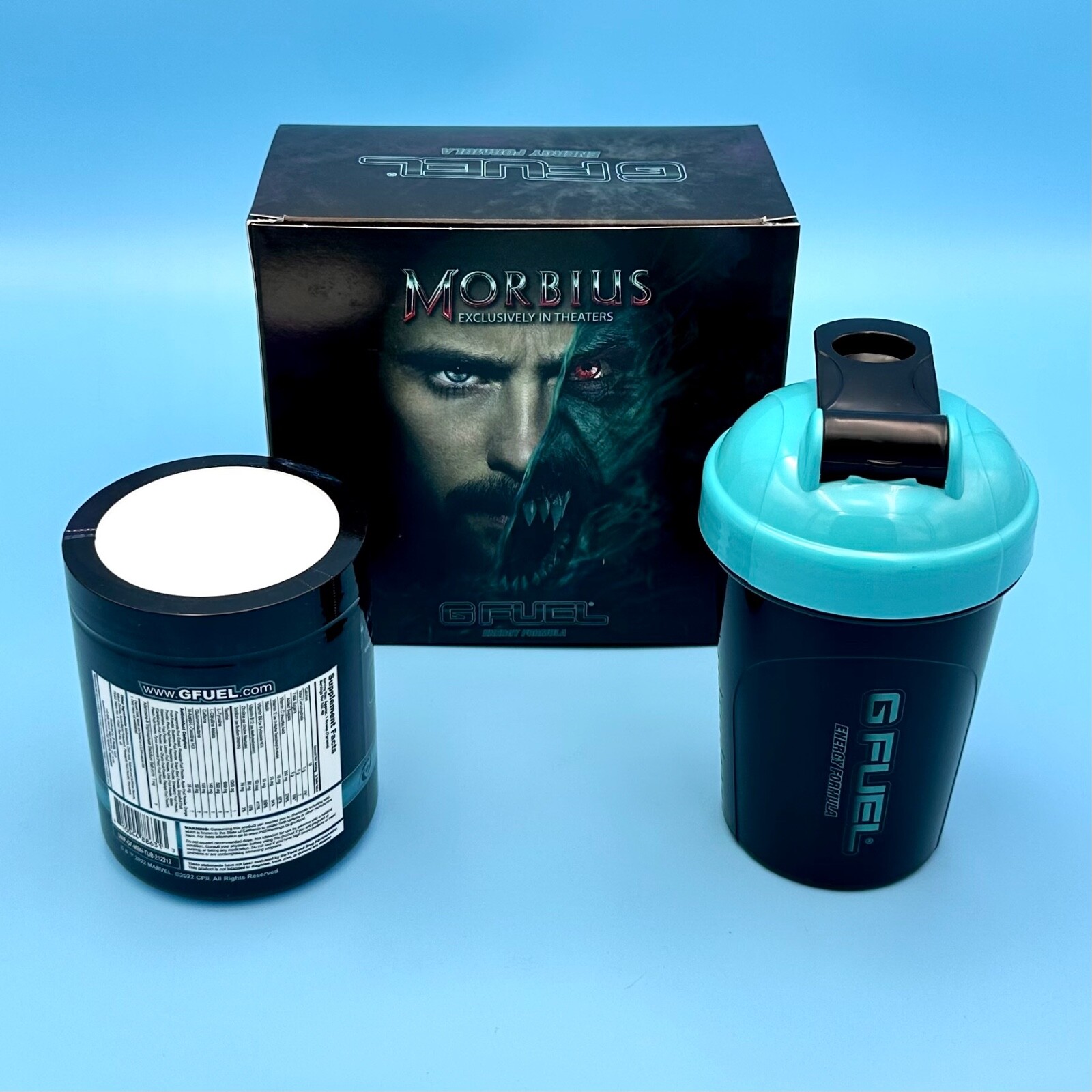 G Fuel Gummy Worms Doodlez Collector’s Box Tub + Halloween Shaker Cup + Sticker