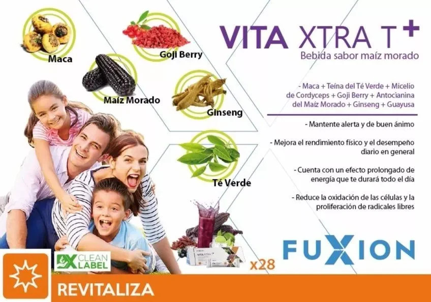 FUXION VITA XTRA T-Support Whole Day Energy W. MACA & GINSENG-1 Bag (28 sachets)