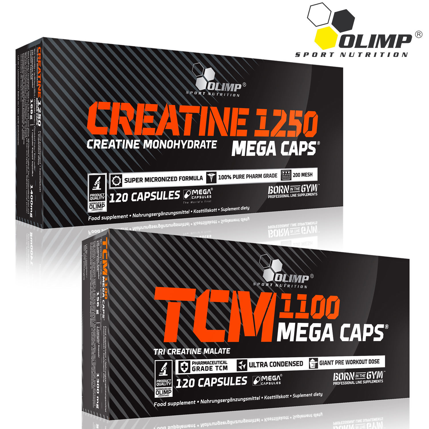 Creatine Monohydrate + Tri Creatine Malate 60-180 Cap Muscle Growth Bodybuilding