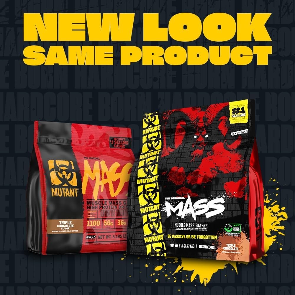 Fit Foods Mutant Mass – Muscle Mass Gainer Triple Chocolate 5 lbs / 2.27 Kg