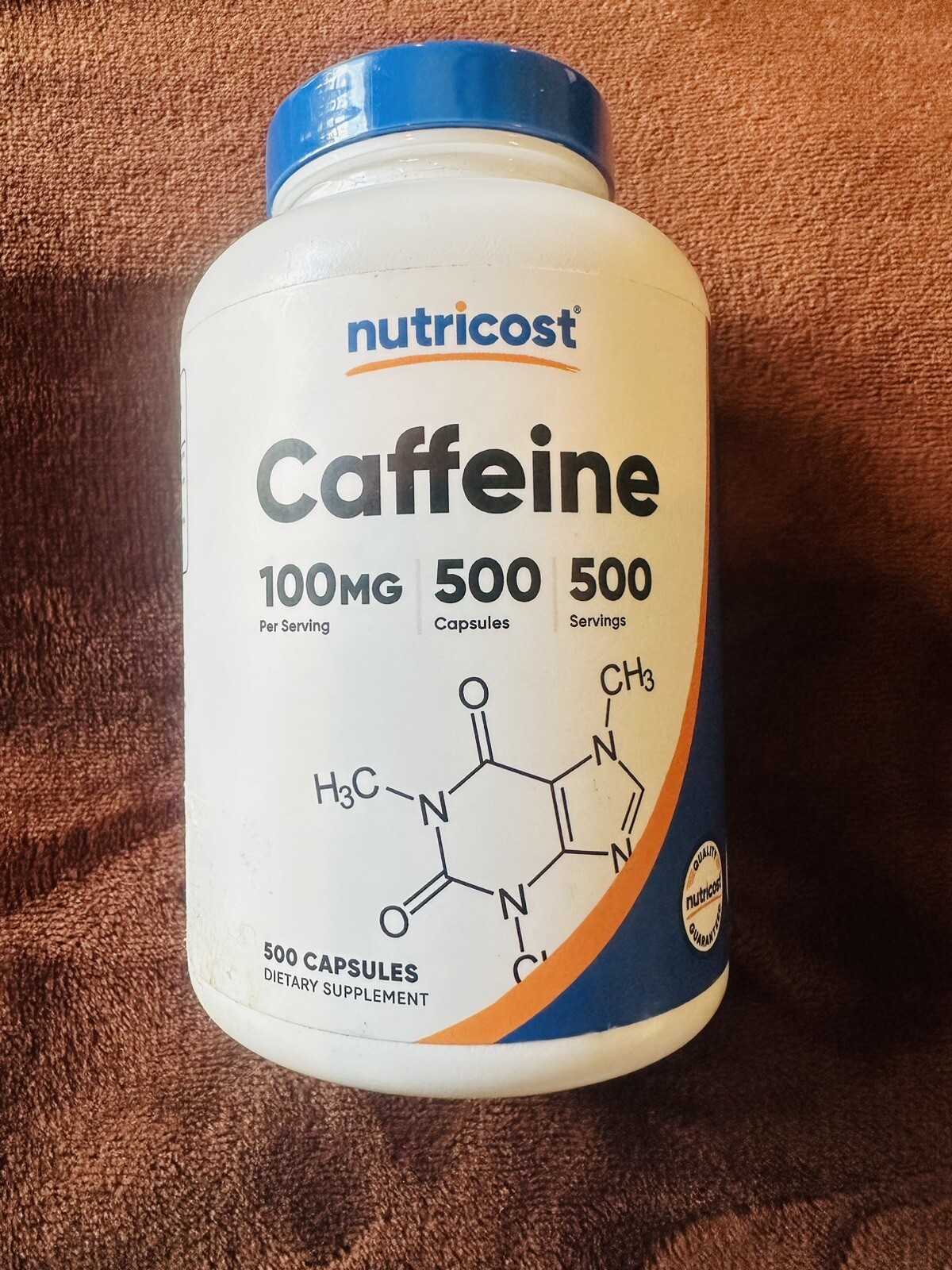 Nutricost Caffeine Pills 100mg – 500 Capsules exp 11/26