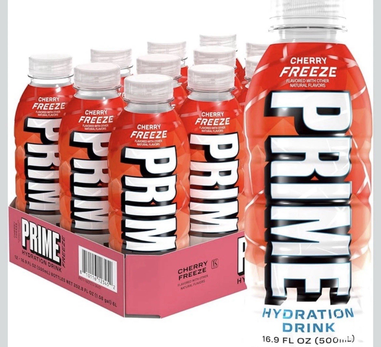 PRIME Hydration CHERRY FREEZE, Sports Drinks with Coconut Water