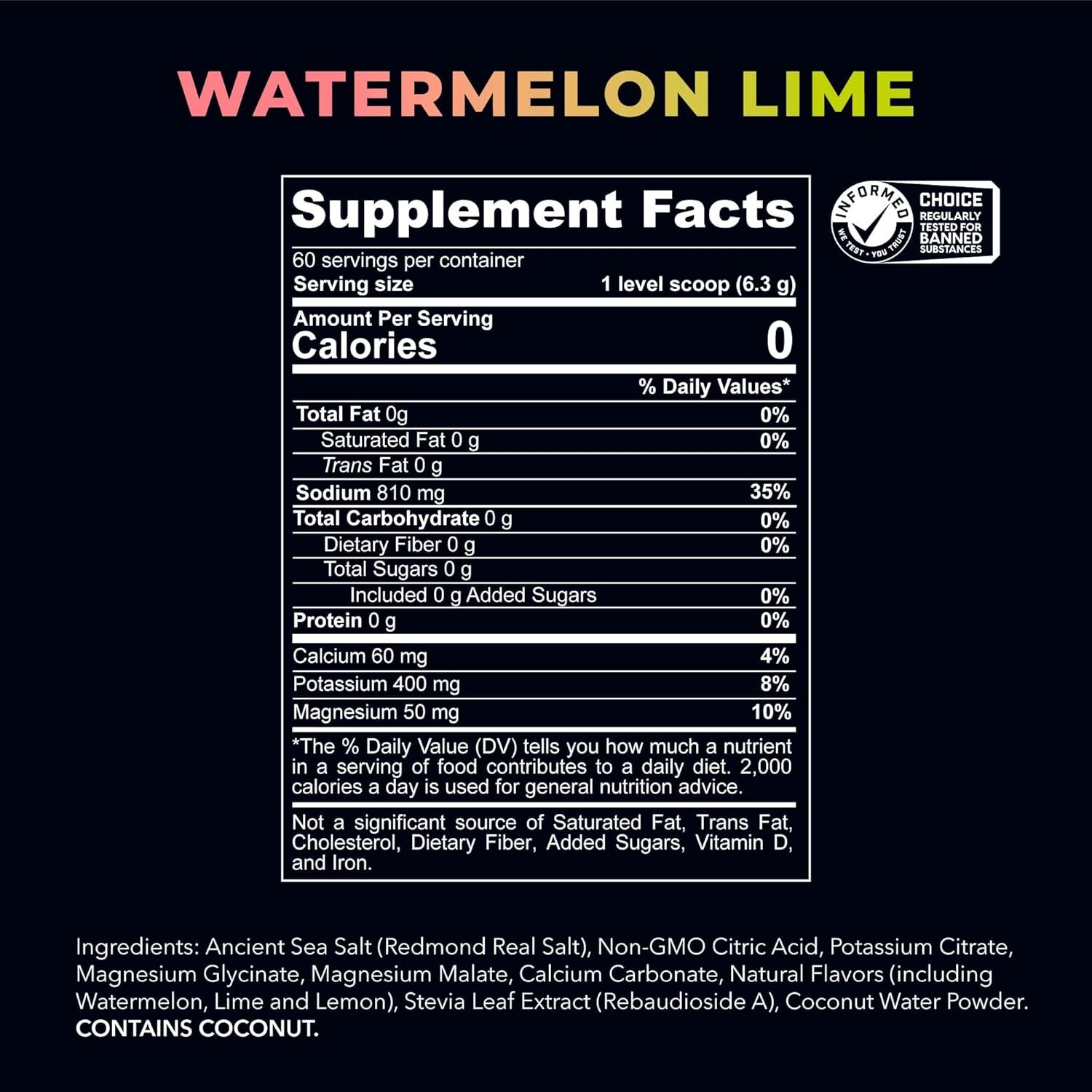 Re-Lyte Hydration Electrolyte Powder Mix Watermelon Lime