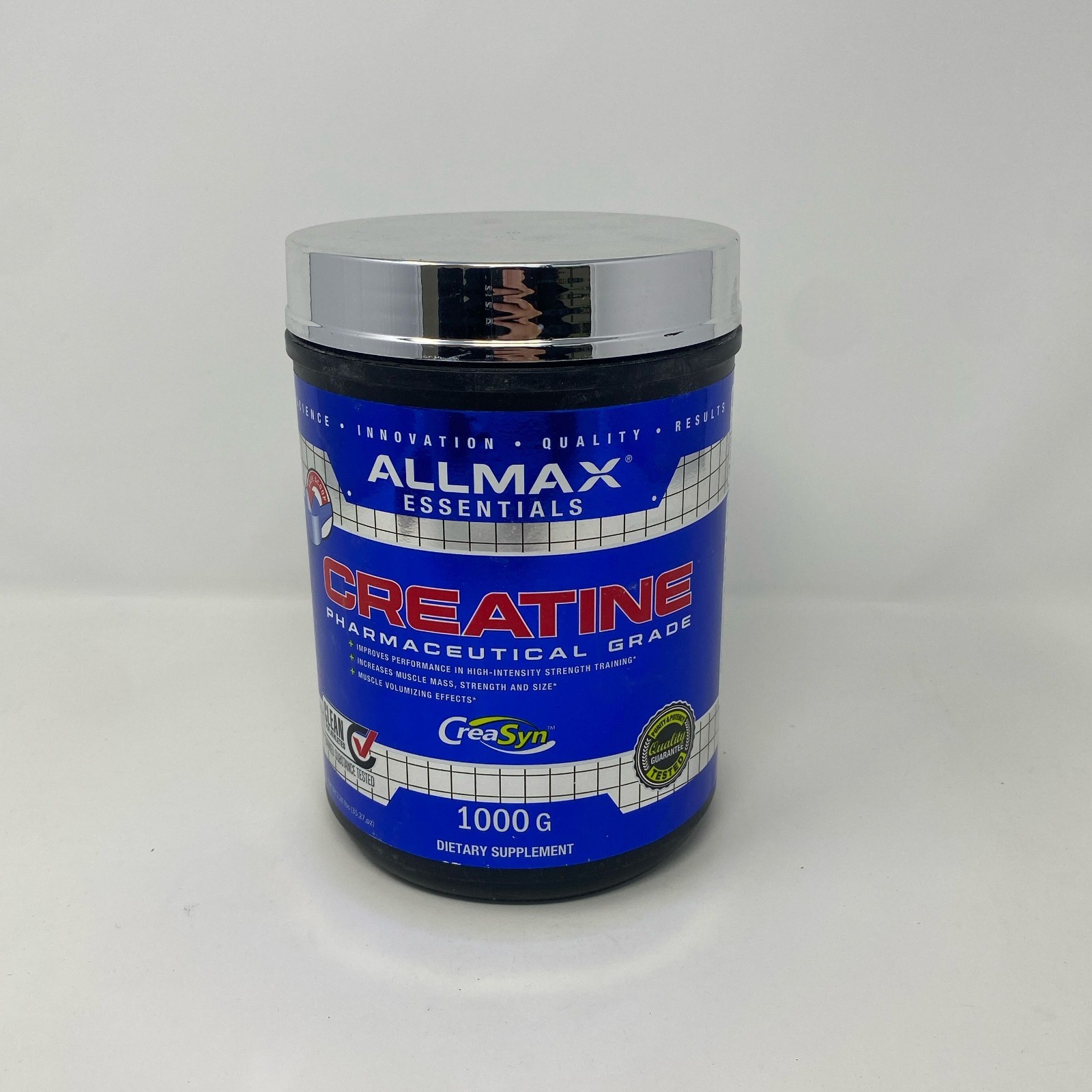 Allmax Creatine Monohydrate 1000g Blue/Silver Jar – Unflavored