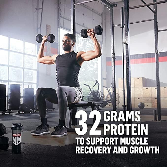 Muscle Milk Genuine Protein Powder, Strawberries ‘N Crème, 1.93 Pounds