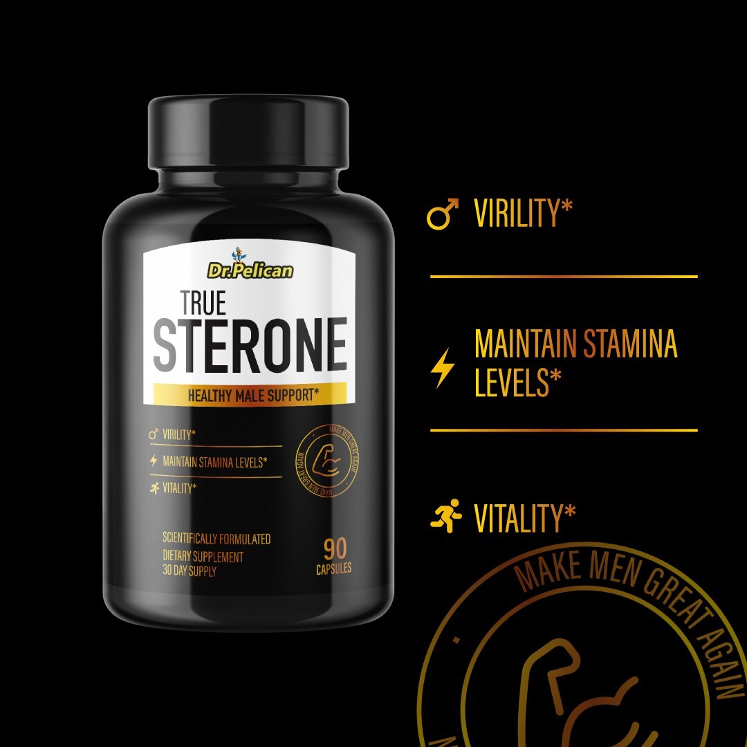 True Sterone- Bodybuilding & Men’s Health Support- 2 Bottles- 180 Capsules