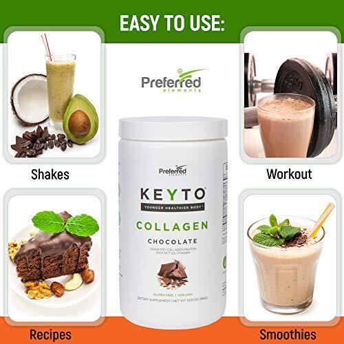 KETO MEAL REPLACEMENT Collagen Powder Supplement By PREFERRED ELEMENTS