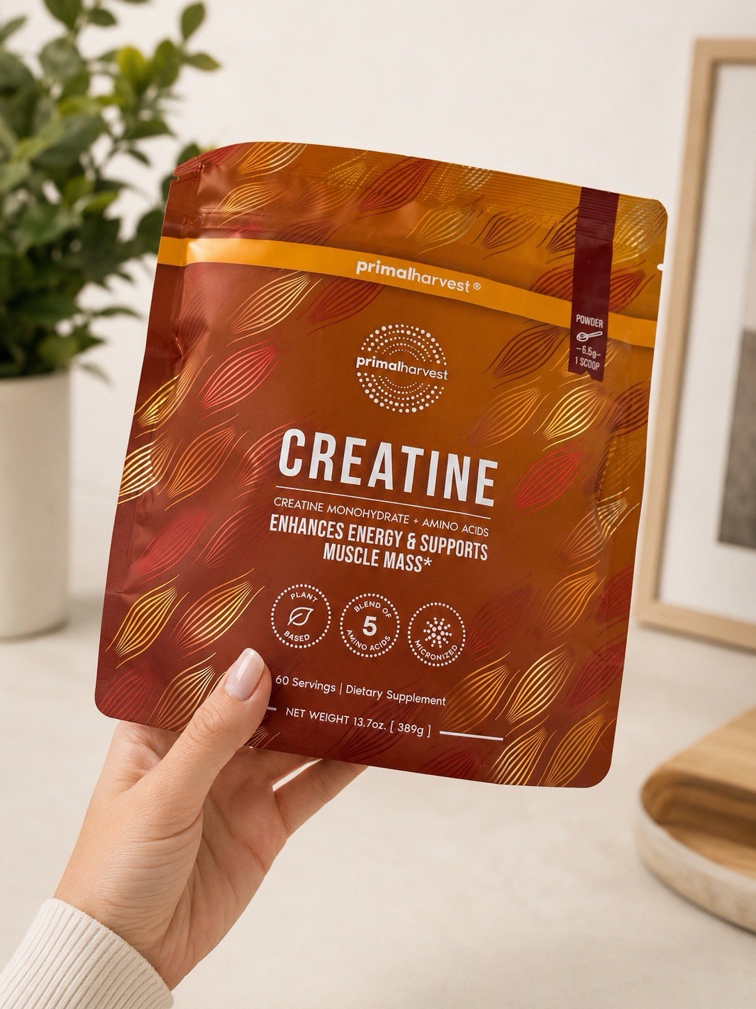 PRIMAL HARVEST Primal Creatine + Amino Acids – 30 Servings – 1 MONTH SUPPLY!