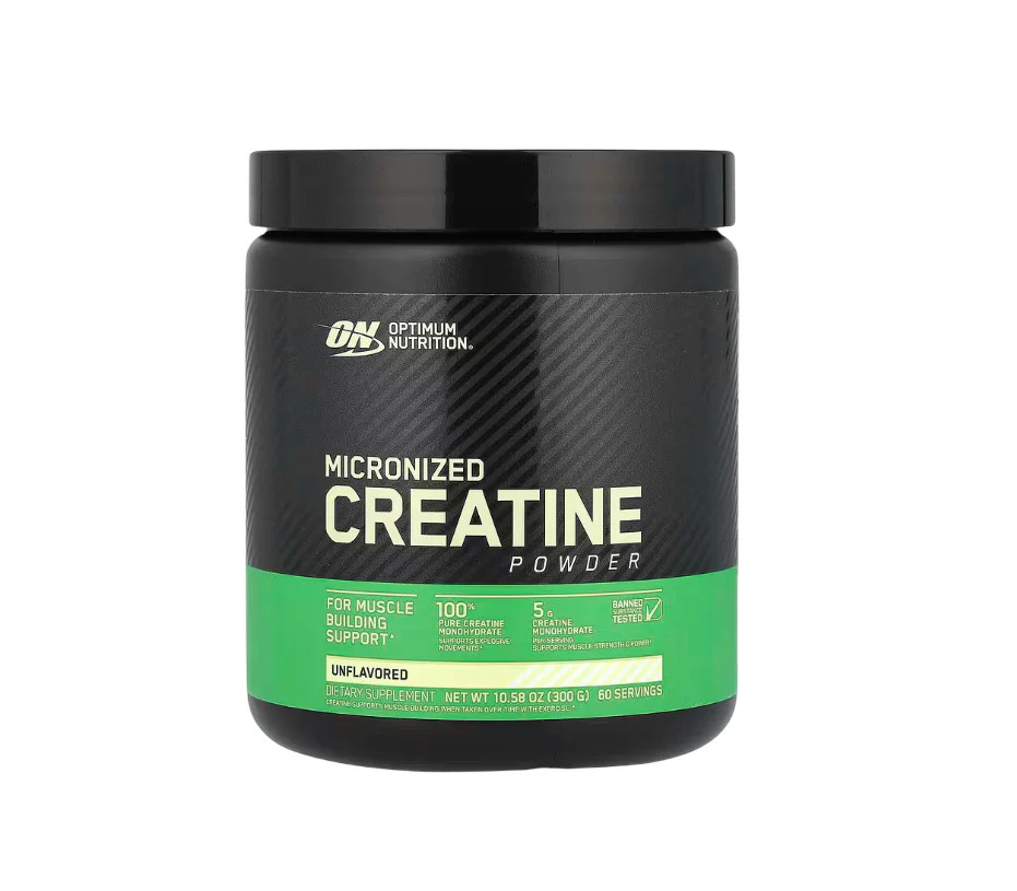 Optimum Nutrition Micronized Creatine Monohydrate, Unflavored, 300g, 60 Servings