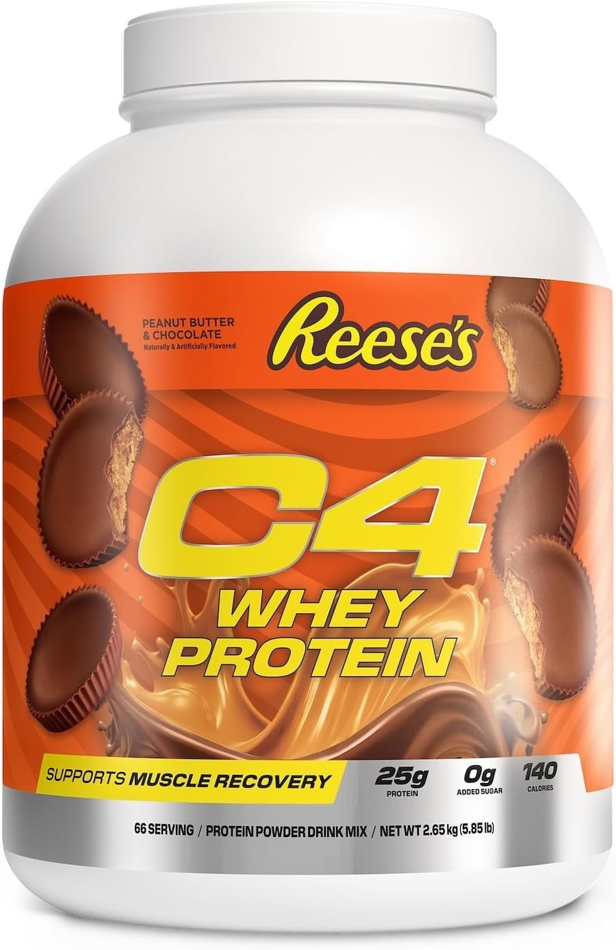 C4 Whey Protein Powder Reese’s Peanut Butter Chocolate 25g 66 Servings Muscle