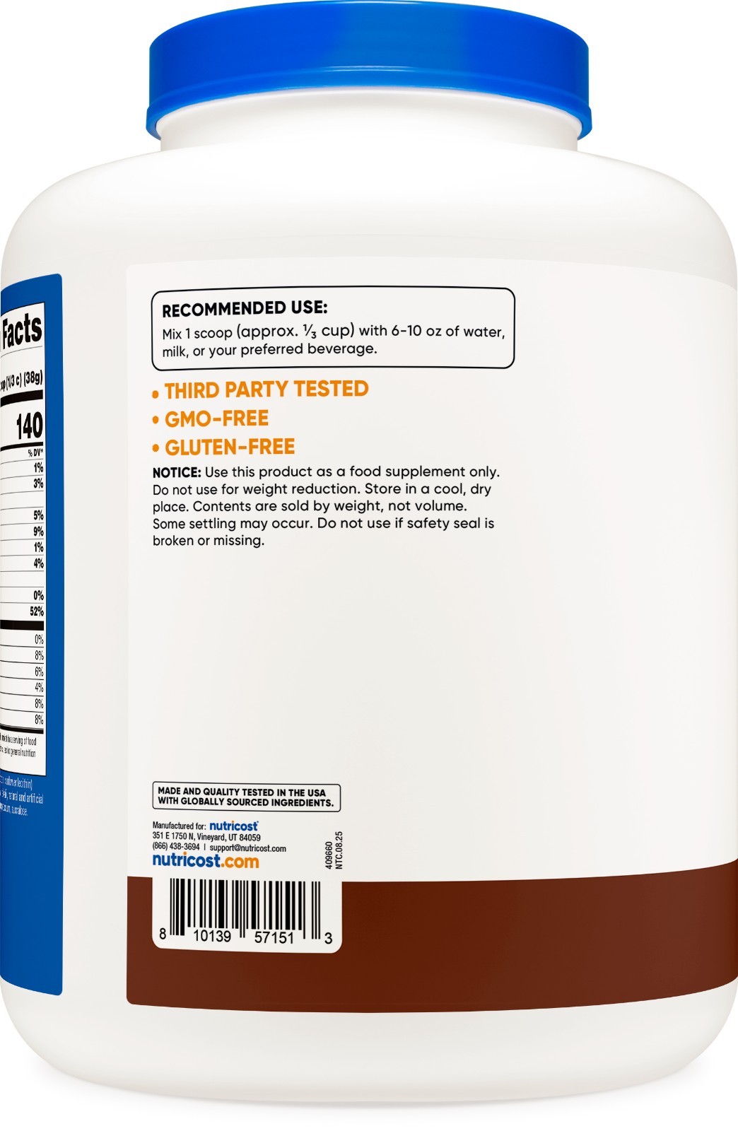 Nutricost Whey Protein Isolate (Chocolate) 5 LBS – Non-GMO & Gluten Free