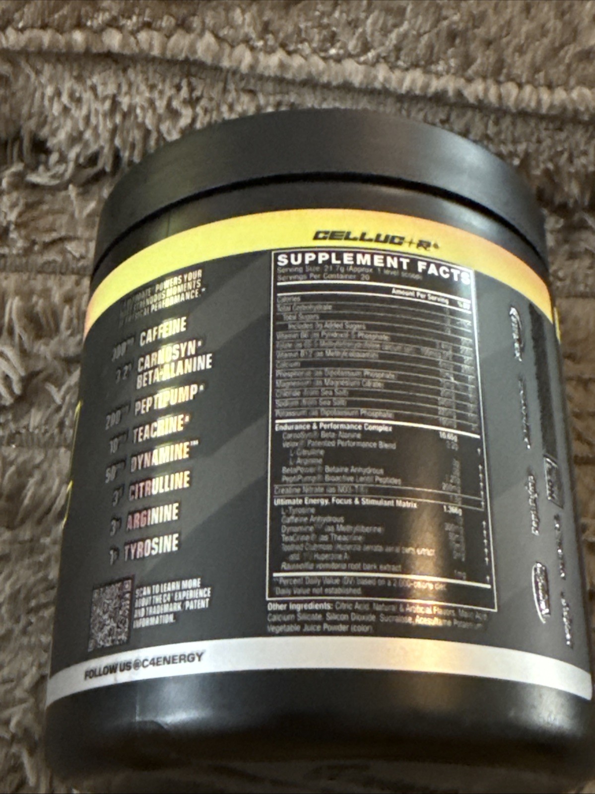 C4 Ultimate Preworkout Strawberry-Watermelon 15.3 oz BB 06/2027