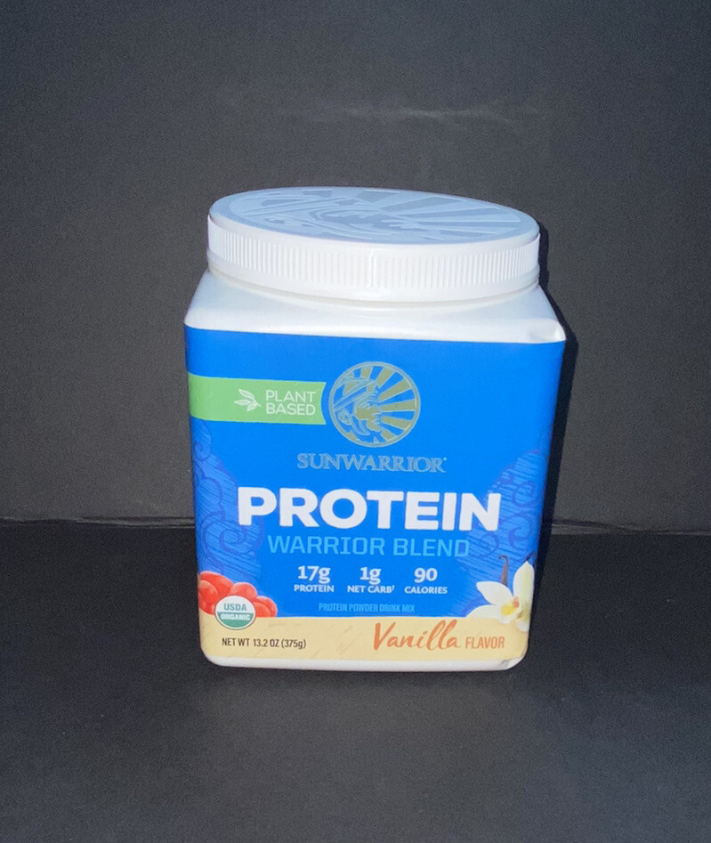 SUNWARRIOR PLANT BASED VANILLA PROTEIN POWDER (NEW SEALED) EXP 02-2025